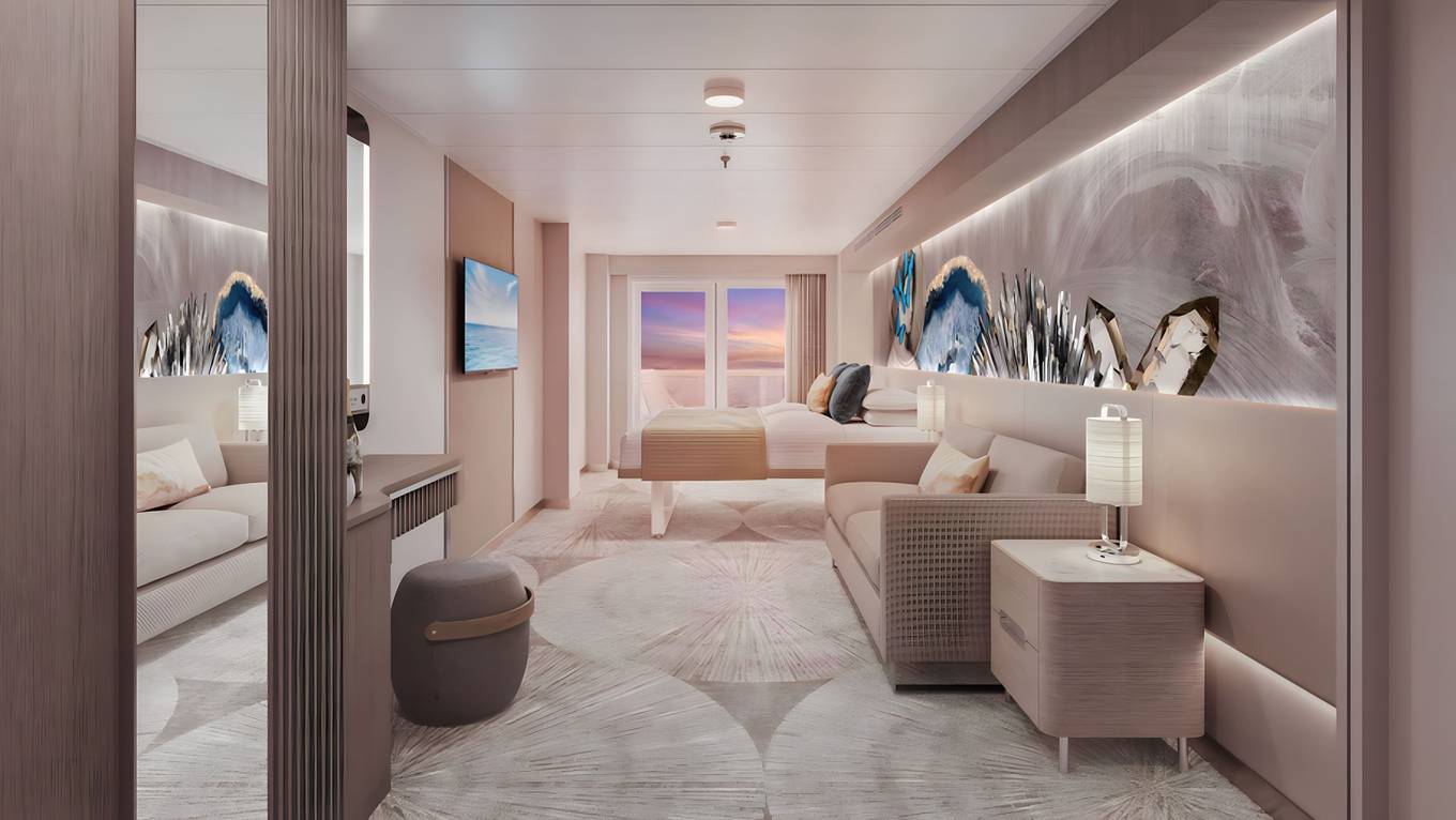 Forward-Facing Club Balcony Suite